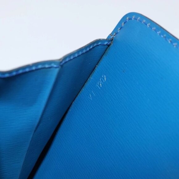 LOUIS VUITTON Epi Capuchin Shoulder Bag Blue M52345 LV Auth 149056 - Picture 10 of 16